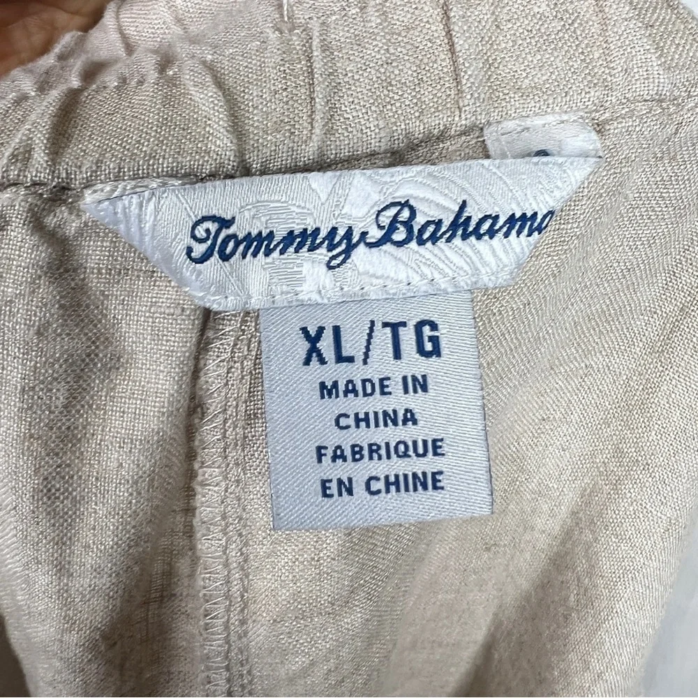 Tommy Bahama 100% Linen Pants Women's Size XL Pull-on Light Academia Lagenlook